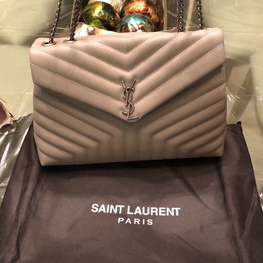 Saint Laurent hand bag light Grey